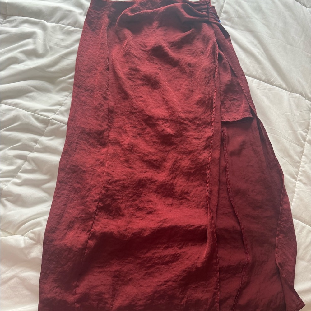 Zara satin skirt